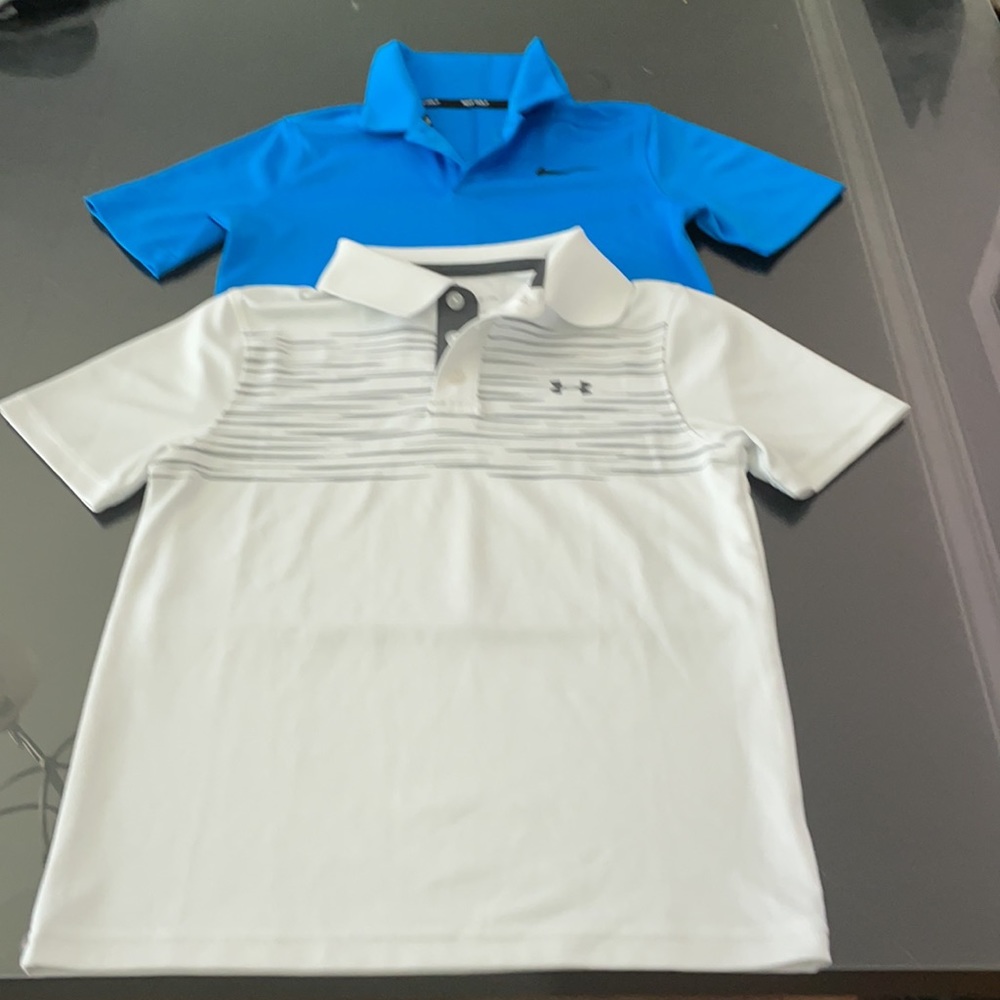Nike and Under Armour polo shirt bundle